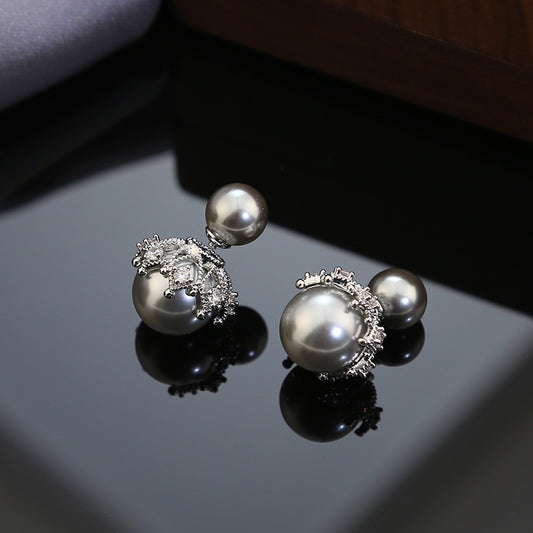 Sample-Crown Pearl Earrings