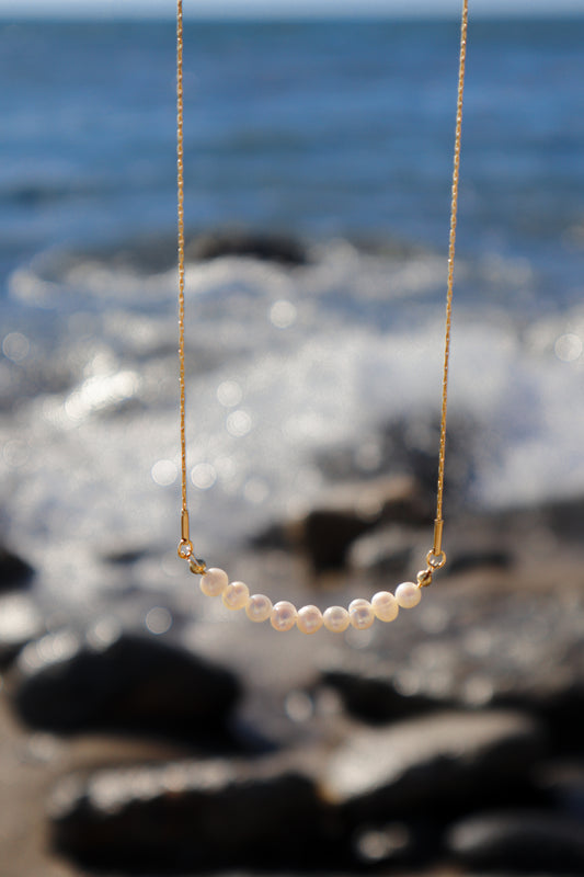 Pearl Arc Necklace