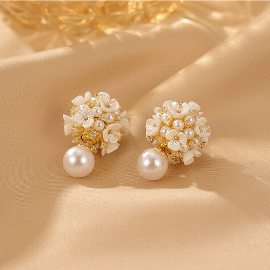 Sample - Floral Dewdrops Earrings