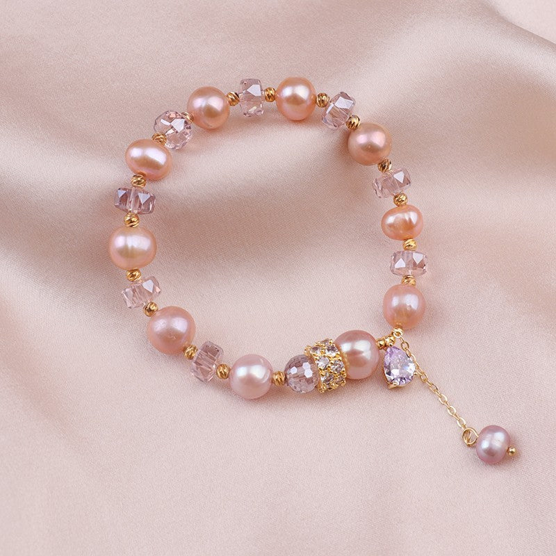 Sample - Pearl Crstal Bracelet